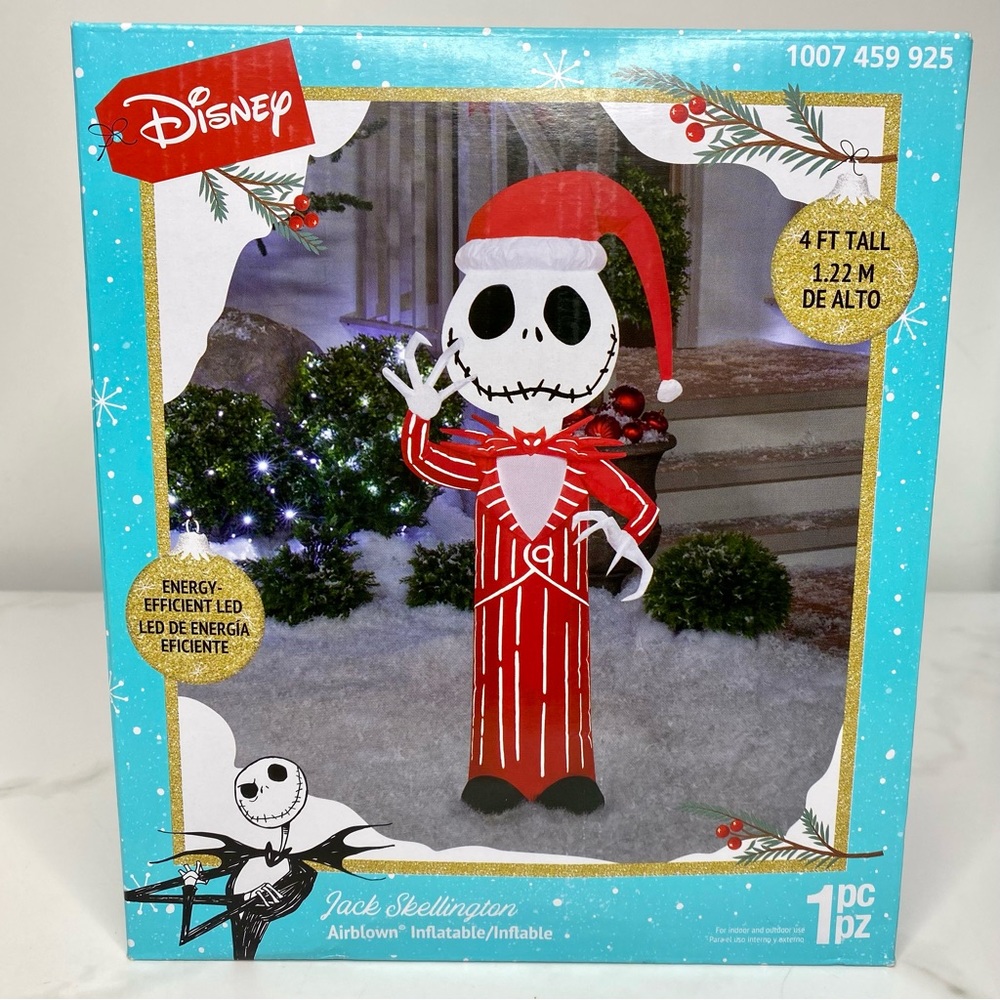 Disney 4 Feet Jack Skellington Nightmare Before Christmas Inflatable